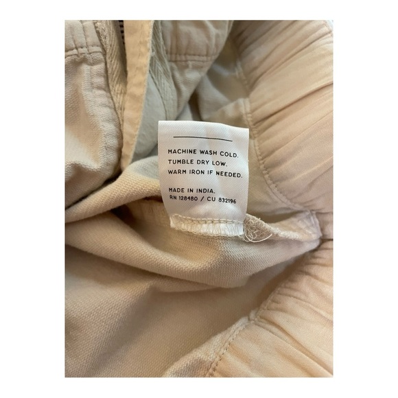 PACT Women's Modern Corduroy Bomber Jacket in Sandshell Beige Size XXL - Picture 9 of 9